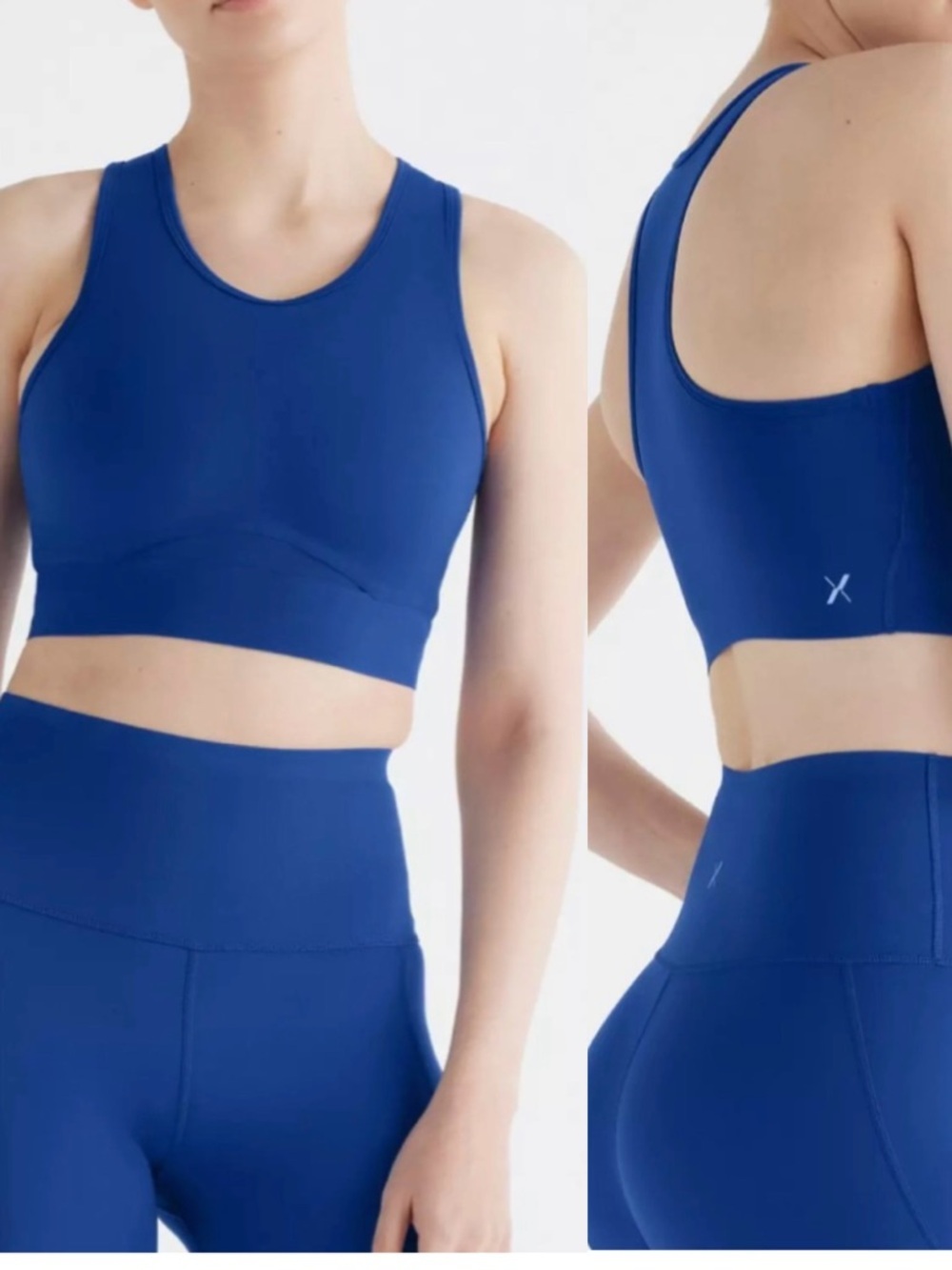 Knix Momenta Racerback Sports Bra Royal Blue High-Neck Supportive Active size M